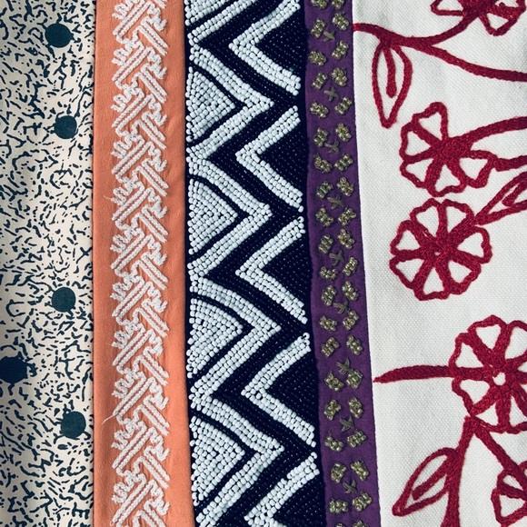 Leif Notes Anthropologie Brimming Borders Multi-Pattern Aline Skirt - Picture 9 of 10